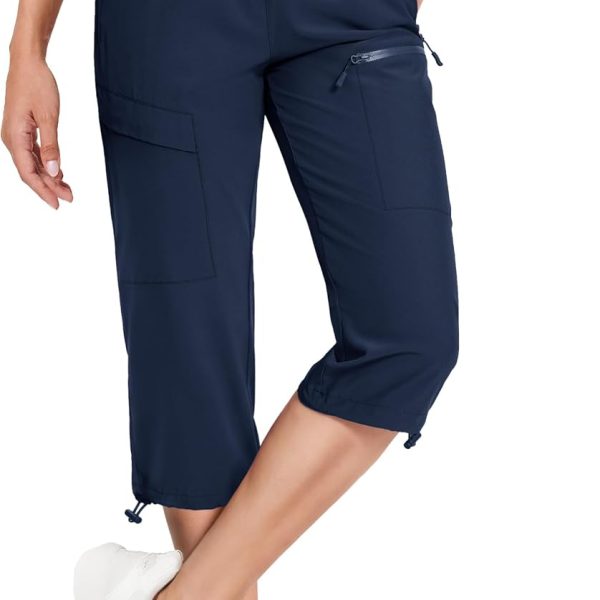 Capri Pants with 5 Pockets Hiking Lightweight Quick Dry image 1