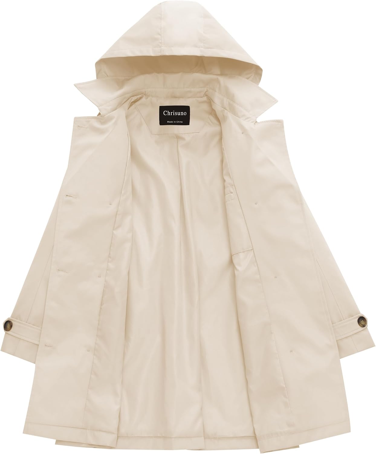 Chrisuno Plus Size Double Breasted Trench Coats Mid image 3